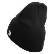 USMC Design Symbol Embroidered 8 Inch Short Beanie Made in USA - Black OSFM