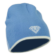 Diamond Embroidered Short Beanie