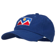 Denver Flag Embroidered Unstructured Washed Cap