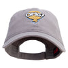 Oh My God Bubble Embroidered Garment Washed Cotton Twill Cap - Grey OSFM