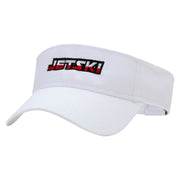 Jetski Embroidered Cotton Twill Sun Visor