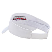 Jetski Embroidered Cotton Twill Sun Visor