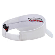 Jetski Embroidered Cotton Twill Sun Visor