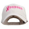 Fight for Cancer Day Embroidered Low Profile Organic Cotton Cap - Stone OSFM