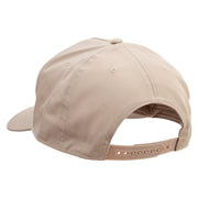 Dog's Footprint Solid Cotton Twill 5 Panel Prostyle Snap Cap - Khaki OSFM