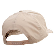 Dog's Footprint Solid Cotton Twill 5 Panel Prostyle Snap Cap - Khaki OSFM