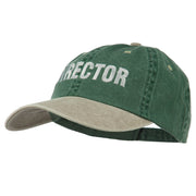 Movie Director Embroidered Washed Two Tone Cap