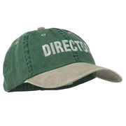 Movie Director Embroidered Washed Two Tone Cap