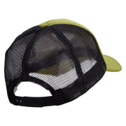 Water Wave Embroidered Summer Foam Mesh Trucker Cap - Cactus-Black OSFM