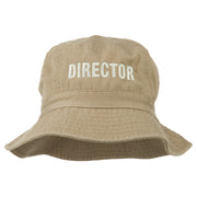 Director Embroidered Pigment Dyed Bucket Hat