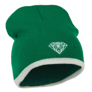 Diamond Embroidered Short Beanie