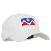 Denver Flag Embroidered Unstructured Washed Cap