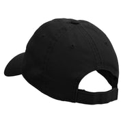 Oh My God Bubble Embroidered Garment Washed Cotton Twill Cap - Black OSFM