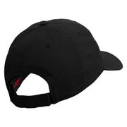 Oh My God Bubble Embroidered Garment Washed Cotton Twill Cap - Black OSFM