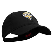 Oh My God Bubble Embroidered Garment Washed Cotton Twill Cap - Black OSFM