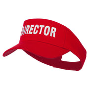 Director Embroidered Sun Visor