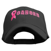 Fight for Cancer Day Embroidered Low Profile Organic Cotton Cap - Black OSFM