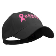 Fight for Cancer Day Embroidered Low Profile Organic Cotton Cap - Black OSFM