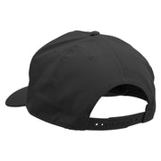 Dog's Footprint Solid Cotton Twill 5 Panel Prostyle Snap Cap - Black OSFM