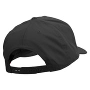 Dog's Footprint Solid Cotton Twill 5 Panel Prostyle Snap Cap - Black OSFM