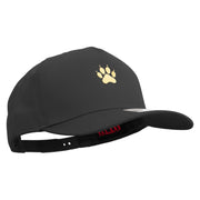 Dog's Footprint Solid Cotton Twill 5 Panel Prostyle Snap Cap - Black OSFM