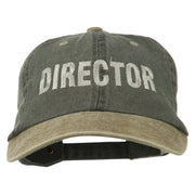 Movie Director Embroidered Washed Two Tone Cap