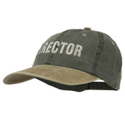 Movie Director Embroidered Washed Two Tone Cap