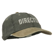 Movie Director Embroidered Washed Two Tone Cap