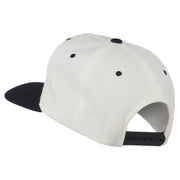 Diamond Embroidered Snapback Two Tone Cap