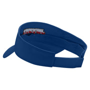 Jetski Embroidered Cotton Twill Sun Visor