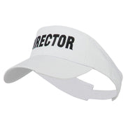 Director Embroidered Sun Visor