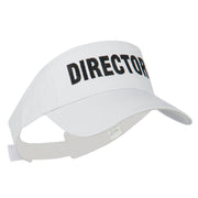 Director Embroidered Sun Visor