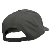 Dog's Footprint Solid Cotton Twill 5 Panel Prostyle Snap Cap - Charcoal OSFM