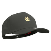 Dog's Footprint Solid Cotton Twill 5 Panel Prostyle Snap Cap - Charcoal OSFM