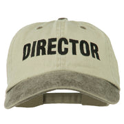 Movie Director Embroidered Washed Two Tone Cap