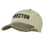 Movie Director Embroidered Washed Two Tone Cap