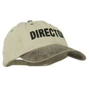 Movie Director Embroidered Washed Two Tone Cap