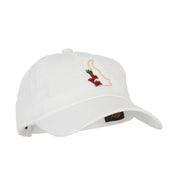 Delaware Peach Blossom with Map Embroidered Unstructured Washed Cap