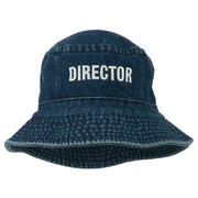 Director Embroidered Pigment Dyed Bucket Hat