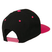 Diamond Embroidered Snapback Two Tone Cap