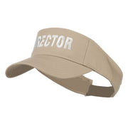 Director Embroidered Sun Visor