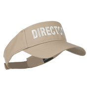 Director Embroidered Sun Visor