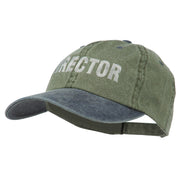 Movie Director Embroidered Washed Two Tone Cap