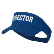 Director Embroidered Sun Visor