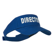 Director Embroidered Sun Visor