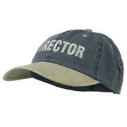 Movie Director Embroidered Washed Two Tone Cap