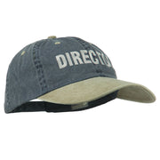 Movie Director Embroidered Washed Two Tone Cap