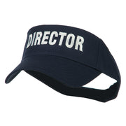 Director Embroidered Sun Visor