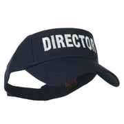 Director Embroidered Sun Visor