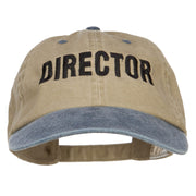 Movie Director Embroidered Washed Two Tone Cap